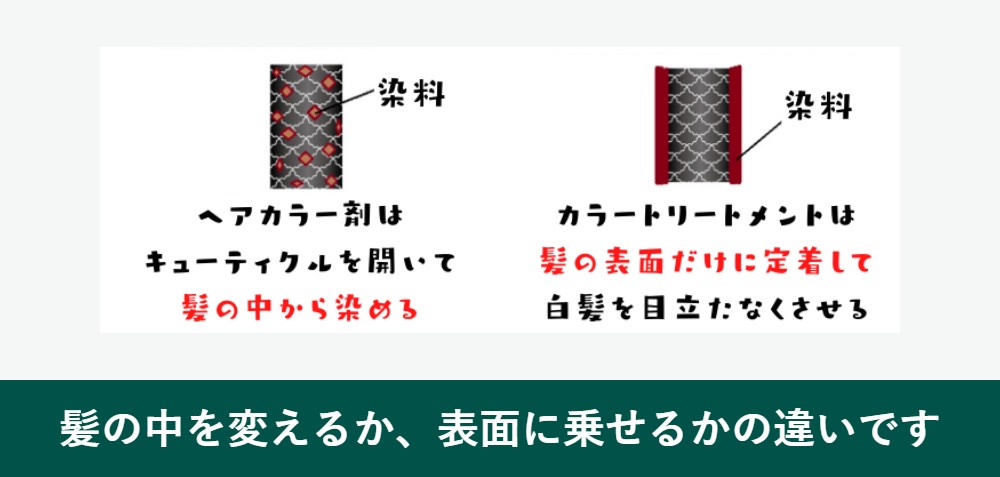 ヘアカラーと利尻ヘアカラートリートメントの安全性の違い