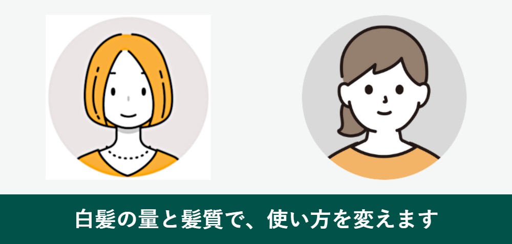 白髪の量や髪質別の利尻カラートリートメントの使い方