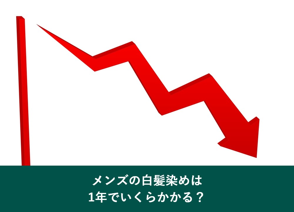 メンズの白髪染めは1年でいくらかかるか
