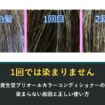 プリオールカラーコンディショナーが染まらない原因と正しい使い方
