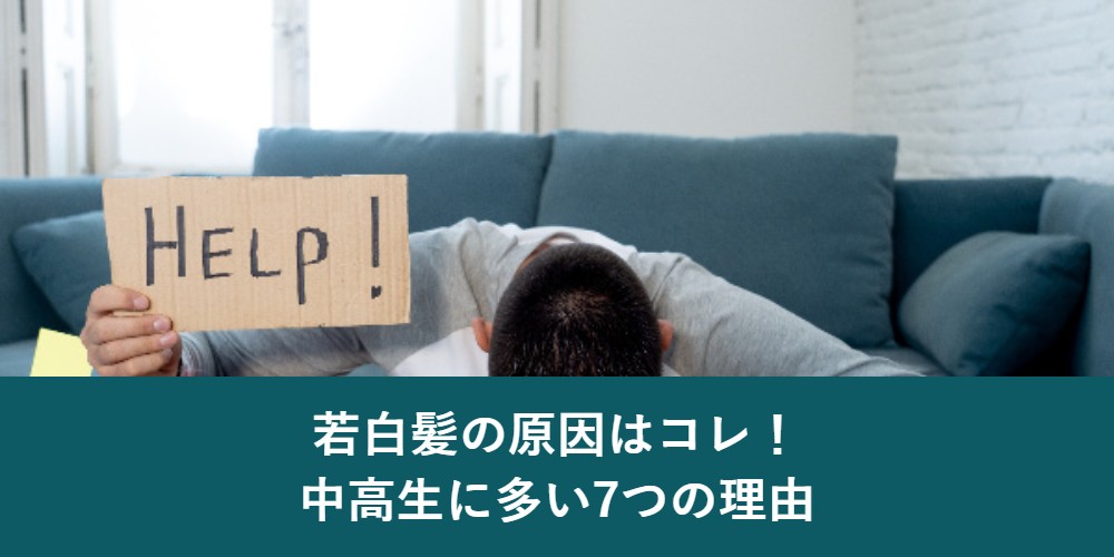 若白髪の原因 中高生に多い7つの理由