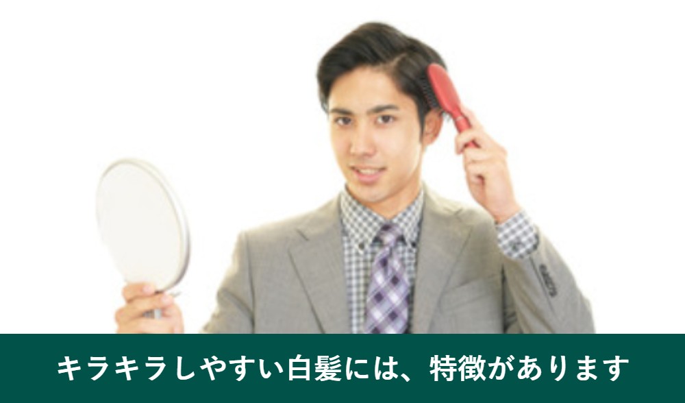白髪がキラキラしやすい人の特徴