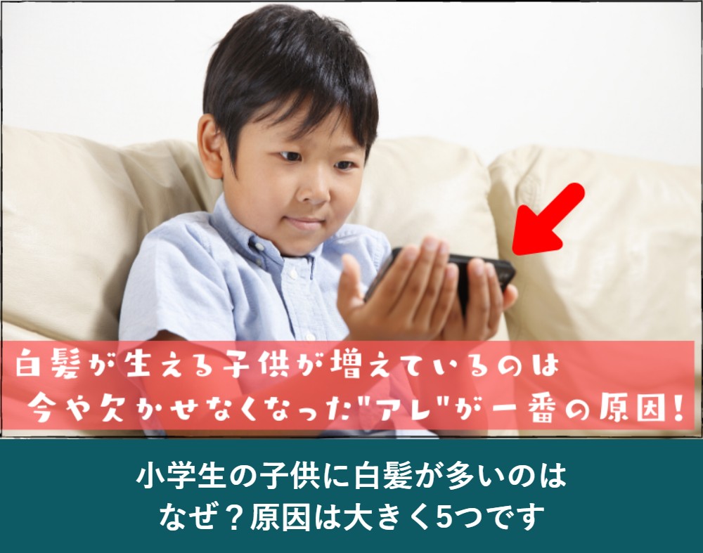 小学生の子供に白髪が多いのはなぜ？原因は5つ