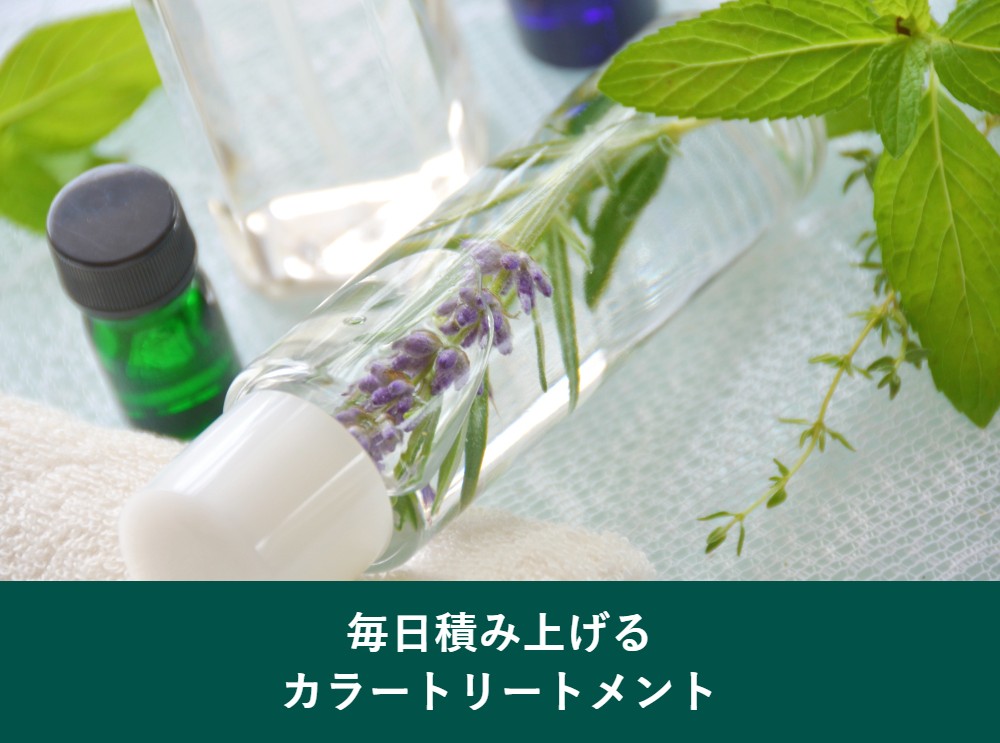 毎日のケアで積み上げるカラートリートメント