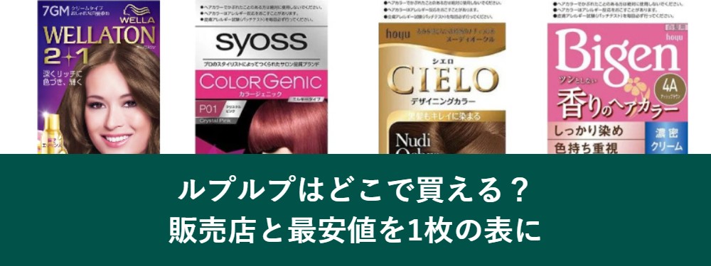 ルプルプはどこで買えるか販売店と最安値の比較